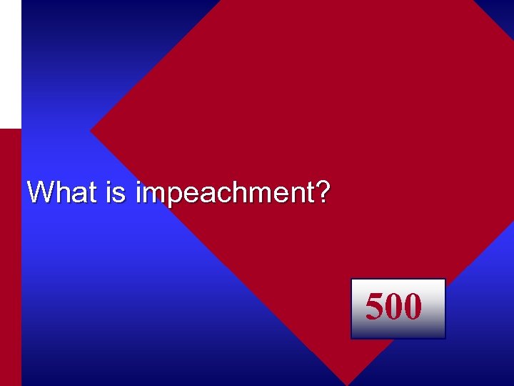 What is impeachment? 500 