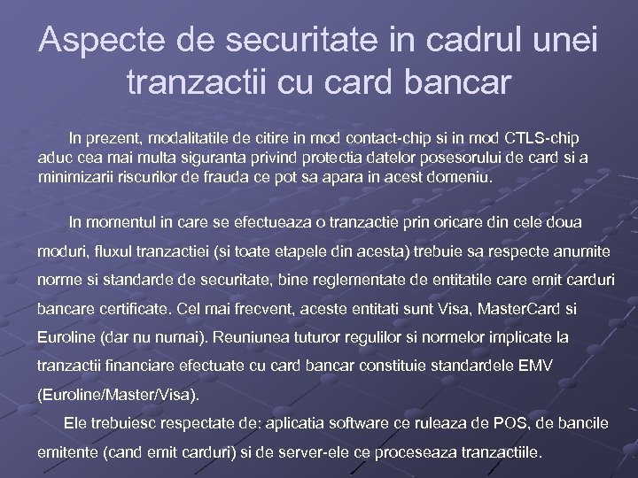 Tranzactie esuata card respins
