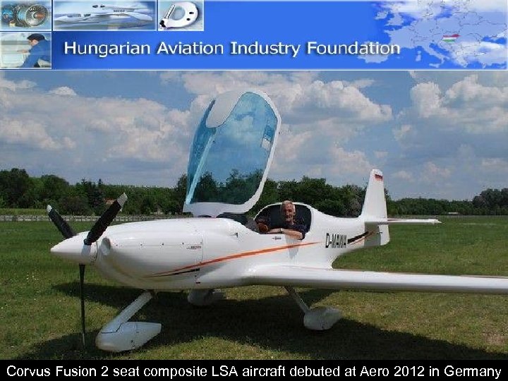 Corvus Fusion 2 seat composite LSA aircraft debuted at Aero 2012 in Germany 