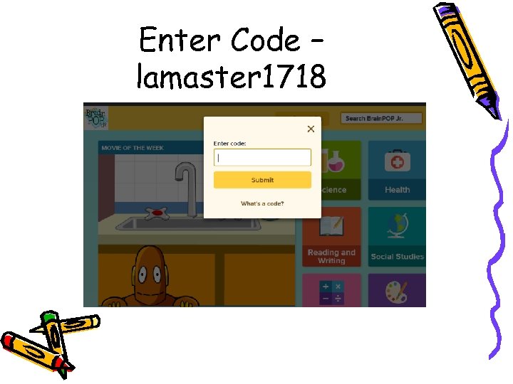 Enter Code – lamaster 1718 