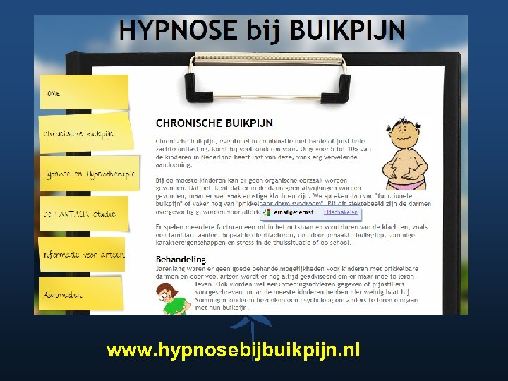 www. hypnosebijbuikpijn. nl 