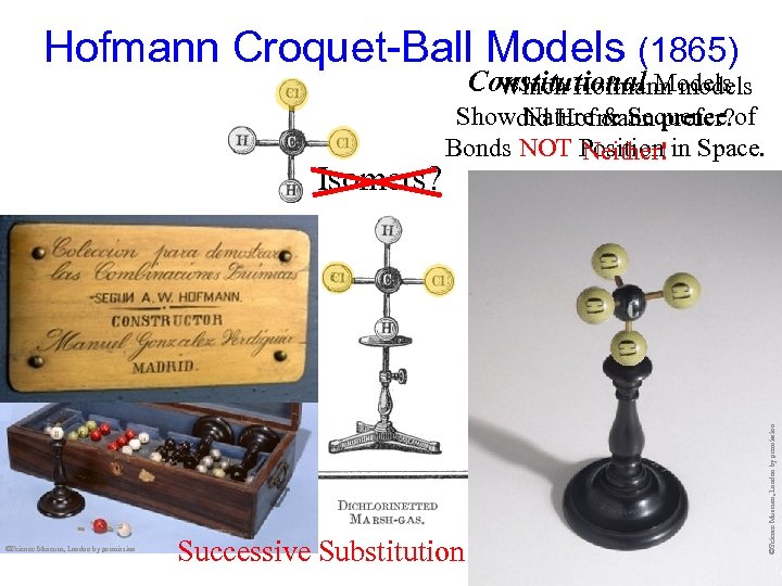 Hofmann Croquet-Ball Models (1865) Constitutional Models Which Hofmann models Science Museum, London by permission
