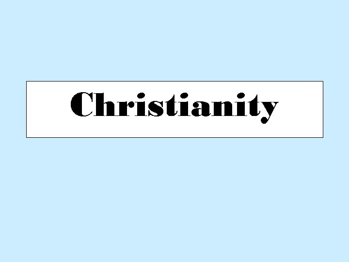 Christianity 