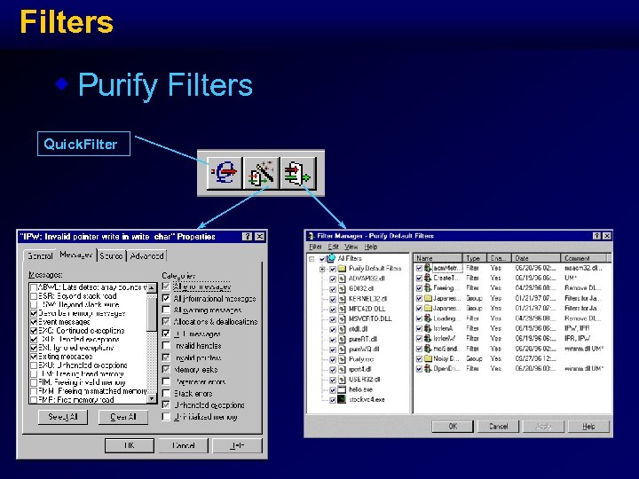 Filters w Purify Filters Quick. Filter 