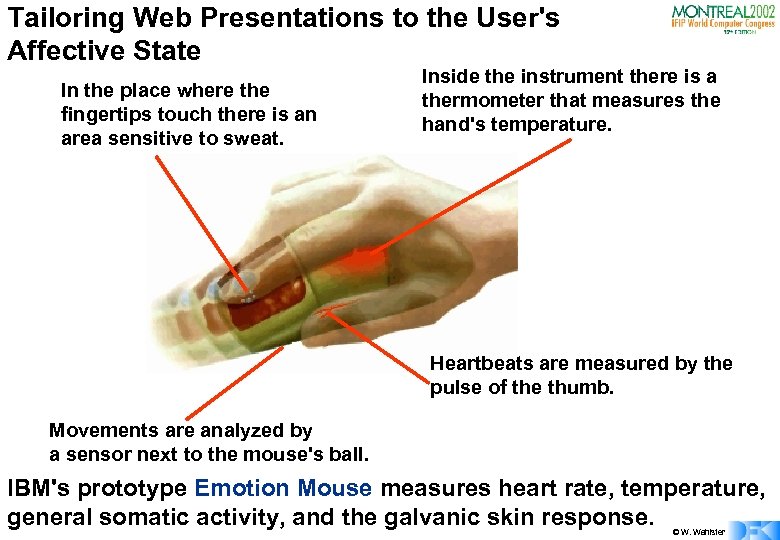 Tailoring Web Presentations to the User's Affective State In the place where the fingertips