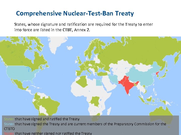 Всеобъемлющем запрещении ядерных испытаний