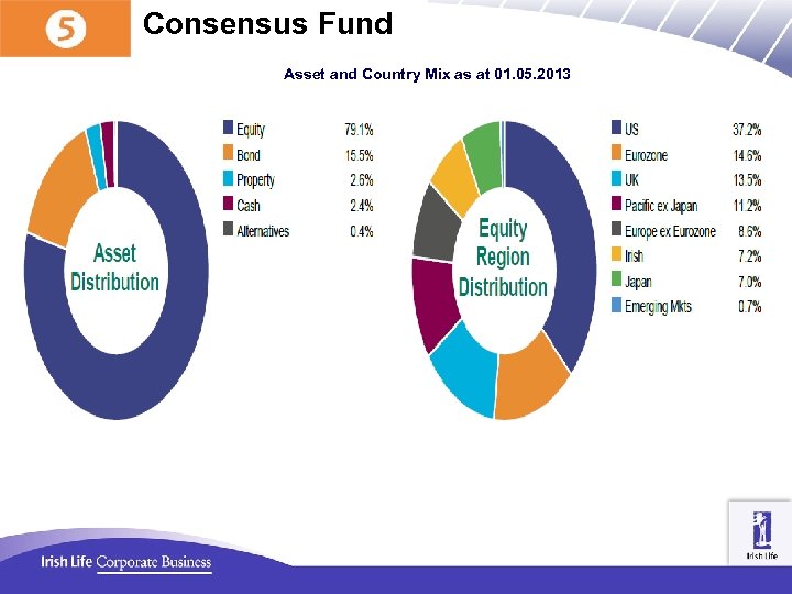 Consensus Fund Asset and Country Mix as at 01. 05. 2013 