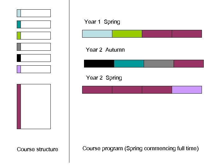 Year 1 Spring Year 2 Autumn Year 2 Spring Course structure Course program (Spring