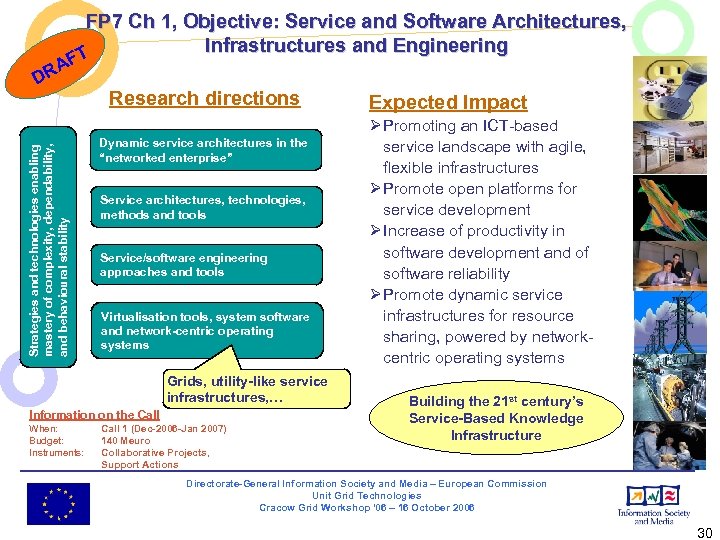 FP 7 Ch 1, Objective: Service and Software Architectures, Infrastructures and Engineering T F
