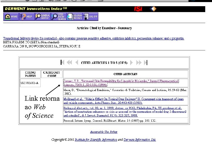 Link retorna ao Web of Science 