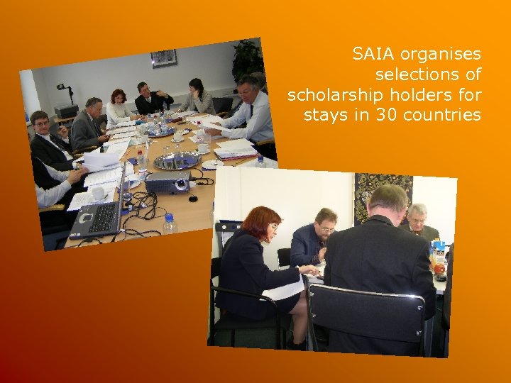 SAIA organises selections of scholarship holders for stays in 30 countries 