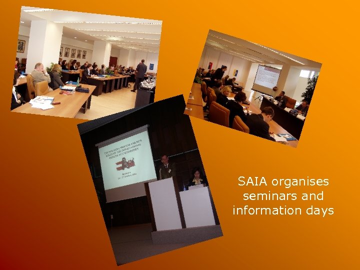 SAIA organises seminars and information days 