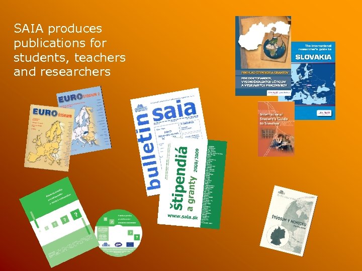SAIA produces publications for students, teachers and researchers 