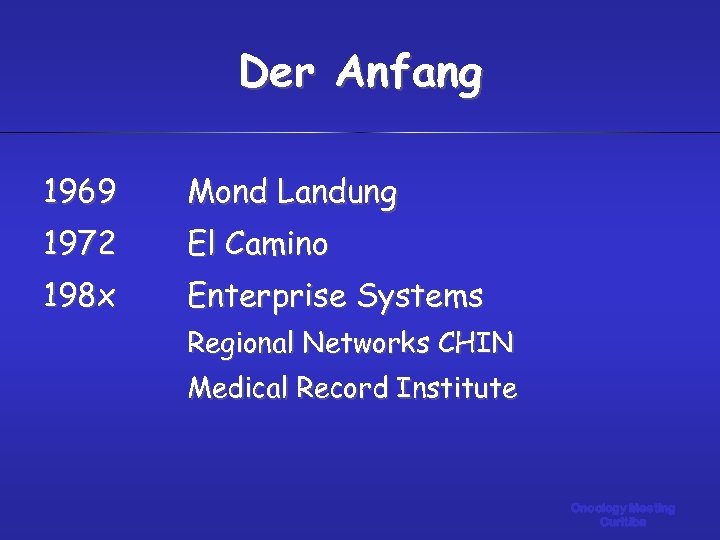 Der Anfang 1969 Mond Landung 1972 El Camino 198 x Enterprise Systems Regional Networks