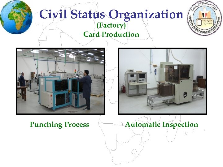 Civil Status Organization (Factory) Card Production Punching Process Automatic Inspection 