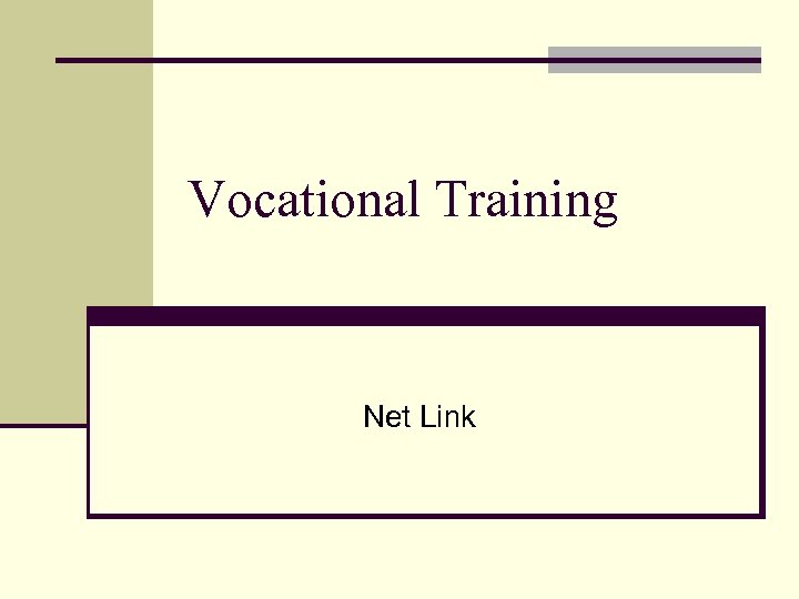 Vocational Training Net Link 