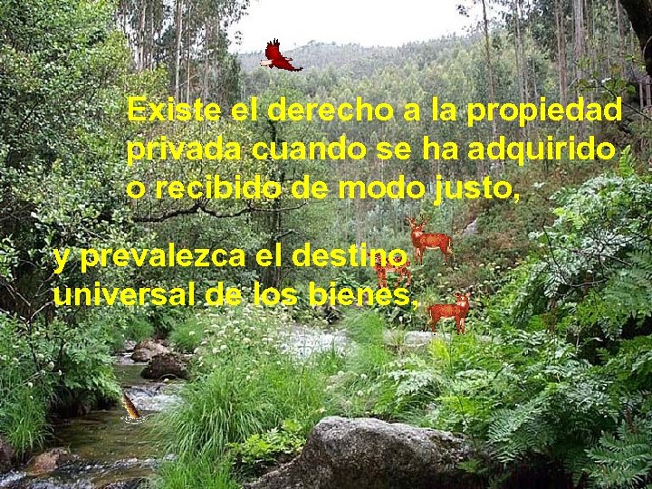 Existe el derecho a la propiedad privada cuando se ha adquirido o recibido de