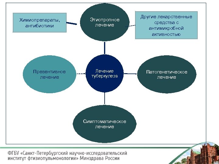 Химиопрепараты, антибиотики Превентивное лечение Этиотропное лечение Лечение туберкулеза Симптоматическое лечение Другие лекарственные средства с