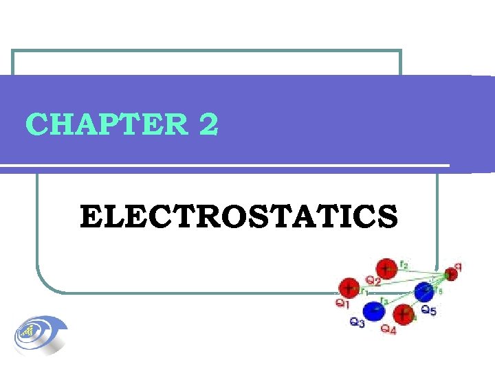 CHAPTER 2 ELECTROSTATICS 