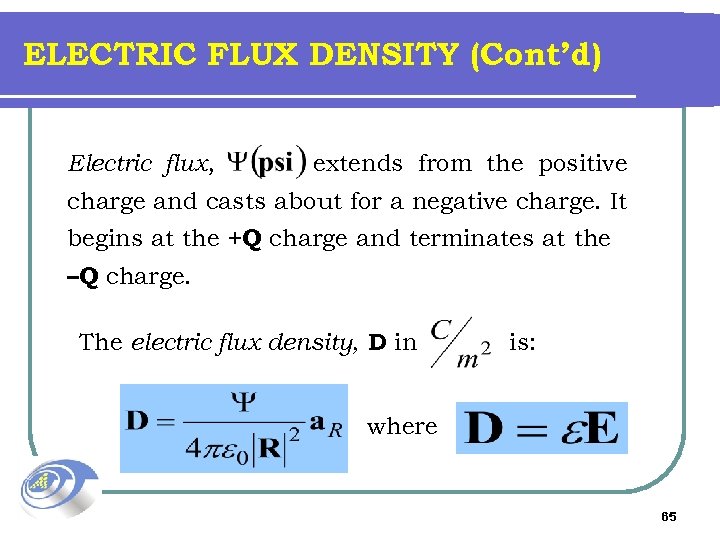 total electric flux equation