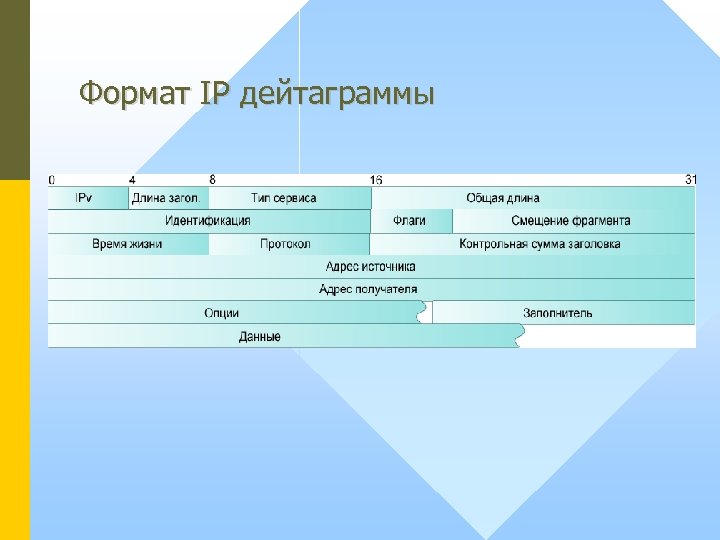 Формат IP дейтаграммы 