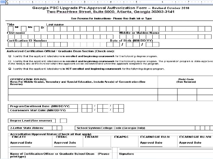Pre-Approval Form 