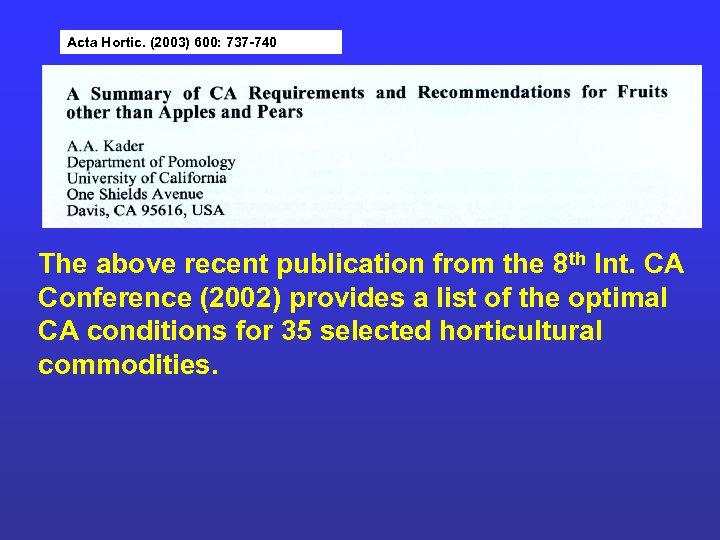 Acta Hortic. (2003) 600: 737 -740 The above recent publication from the 8 th