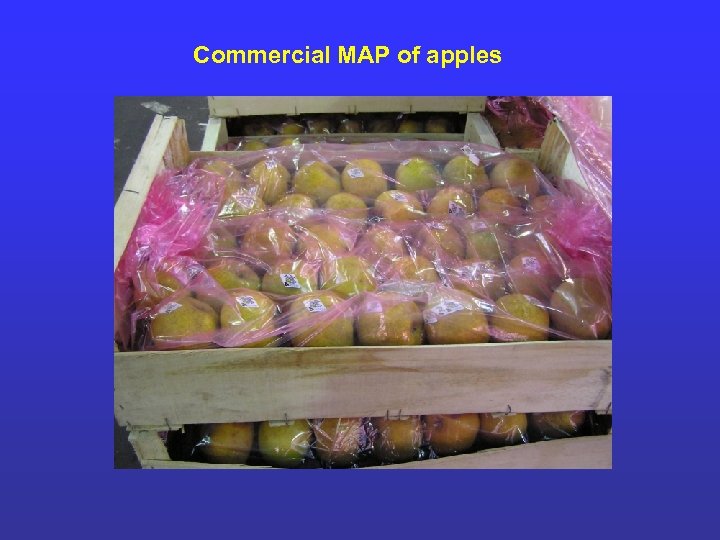 Commercial MAP of apples 