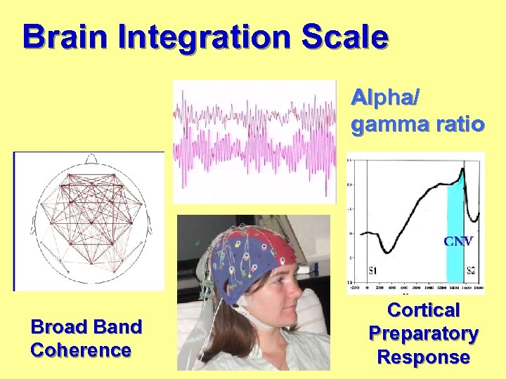 Brain Integration Scale Alpha/ gamma ratio Broad Band Coherence Cortical Preparatory Response 