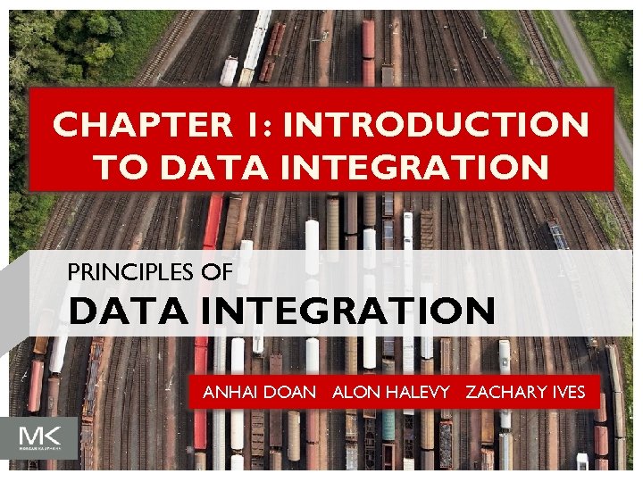 CHAPTER 1: INTRODUCTION TO DATA INTEGRATION PRINCIPLES OF DATA INTEGRATION ANHAI DOAN ALON HALEVY