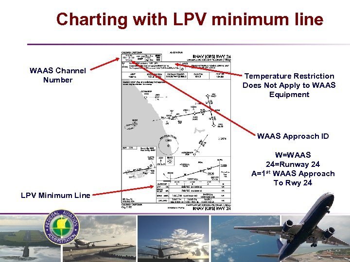 Charting with LPV minimum line WAAS Channel Number Temperature Restriction Does Not Apply to