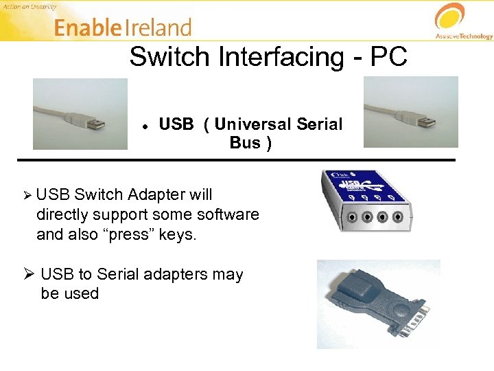 Switch Interfacing - PC USB ( Universal Serial Bus ) _____________________ Ø USB Switch