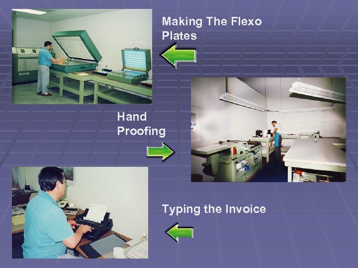 Making The Flexo Plates Hand Proofing Typing the Invoice 