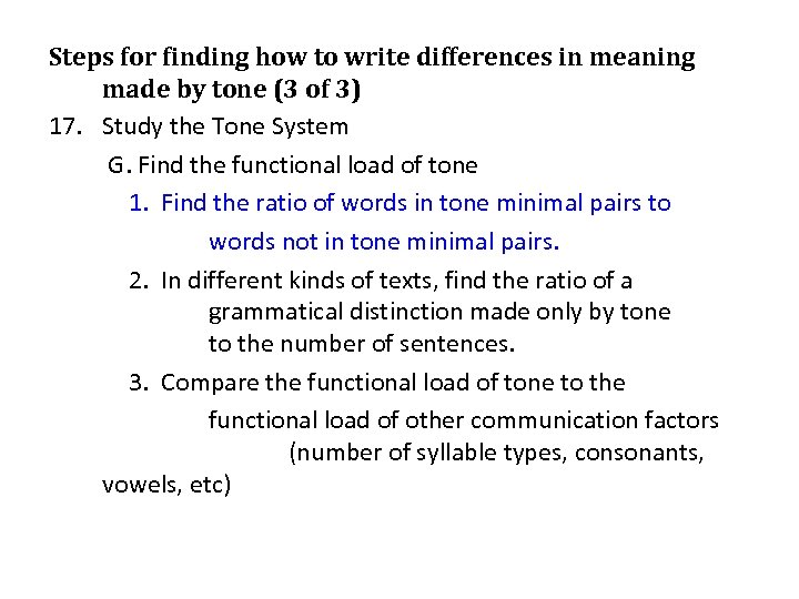 Steps for finding how to write differences in meaning made by tone (3 of