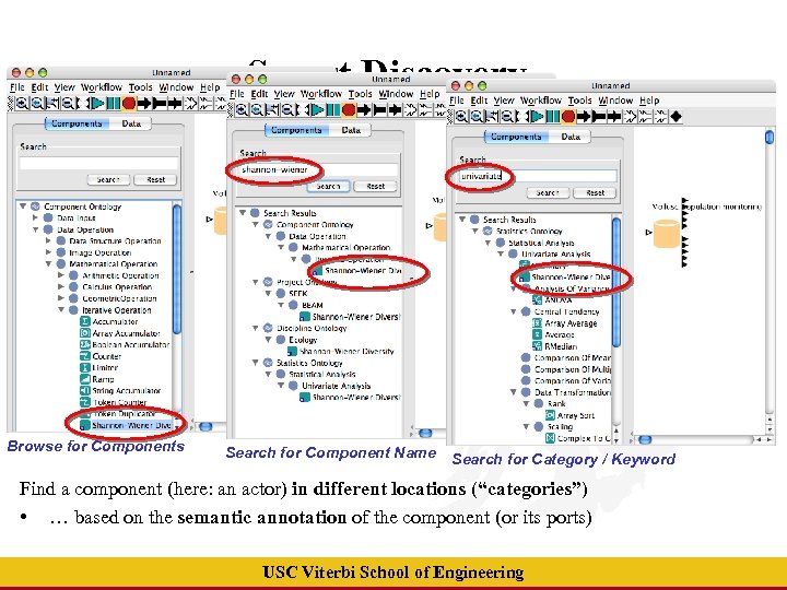 Smart Discovery Browse for Components Search for Component Name Search for Category / Keyword