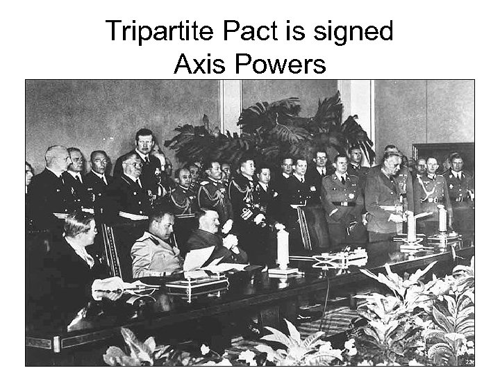 Tripartite Pact is signed Axis Powers 