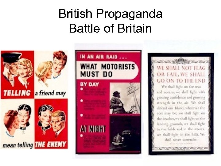 British Propaganda Battle of Britain 