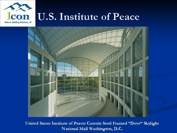 U. S. Institute of Peace United States Institute of Peace: Custom Steel Framed “Dove”