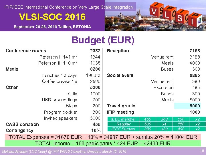  IFIP/IEEE International Conference on Very Large Scale Integration VLSI-SOC 2016 September 26 -28,