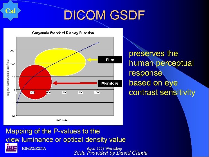 Cal DICOM GSDF Grayscale Standard Display Function 1000 Film 100 10 Monitors 1 0