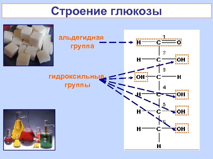 Строение глюкозы альдегидная группа гидроксильные группы 