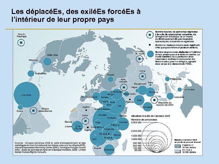 Les déplacéEs, des exiléEs forcéEs à l’intérieur de leur propre pays 