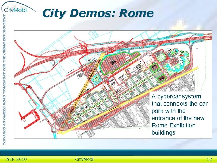 City Demos: Rome A cybercar system that connects the car park with the entrance