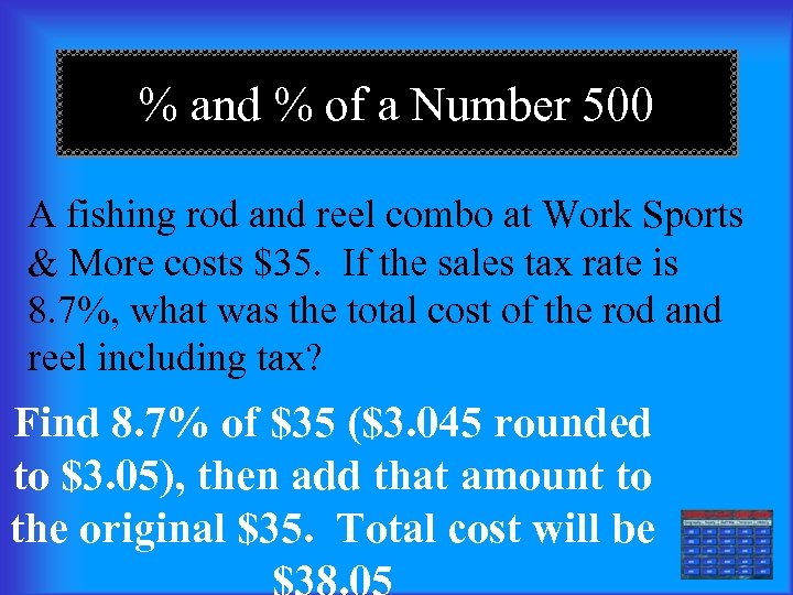 % and % of a Number 500 A fishing rod and reel combo at