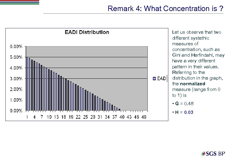 Remark 4: What Concentration is ? Let us observe that two different systethic measures