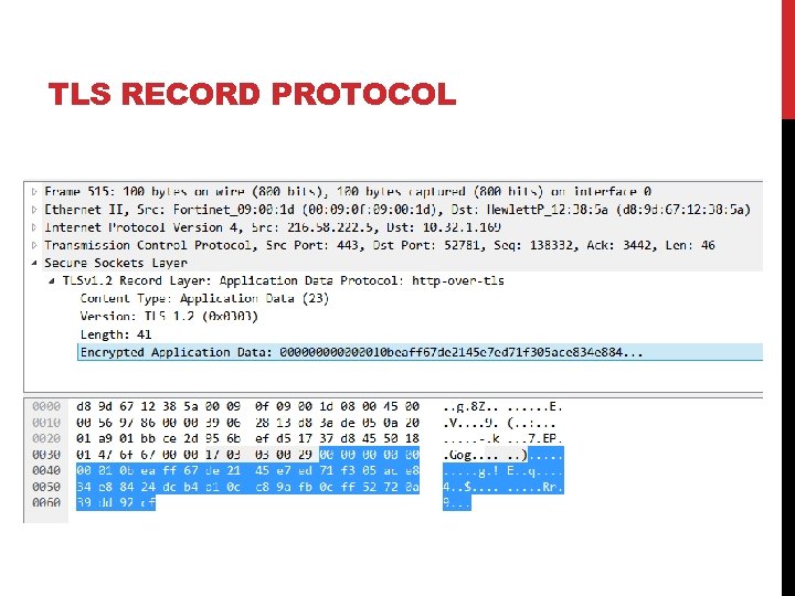 TLS RECORD PROTOCOL 