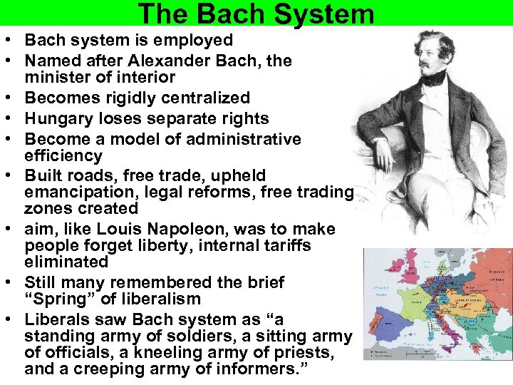 The Bach System • Bach system is employed • Named after Alexander Bach, the