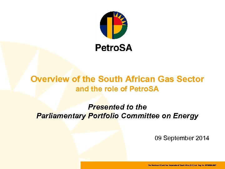 Overview of the South African Gas Sector and