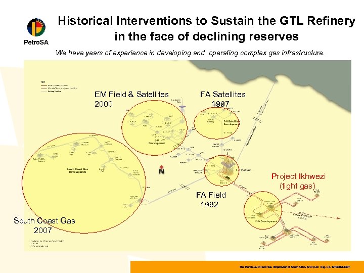 Historical Interventions to Sustain the GTL Refinery in the face of declining reserves We