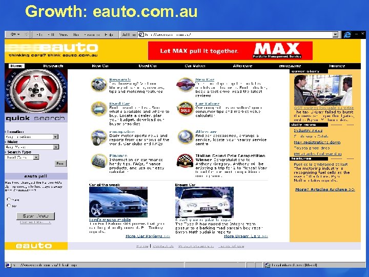 Growth: eauto. com. au 